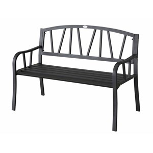 Banc de jardin en métal alvernia - hespéride