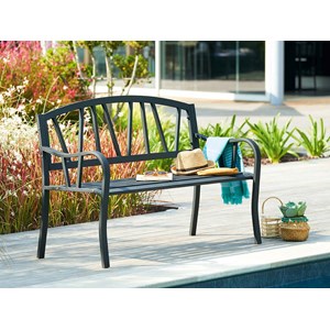 Banc de jardin en métal alvernia - hespéride