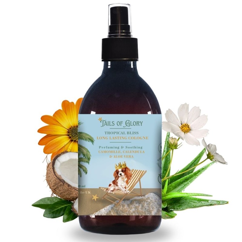 Tails Of Glory - Eau de cologne 100% naturelle pour chiens  - tropical bliss - vegan - 300ml