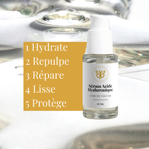 Sérum acide hyaluronique – peau repulpée & hydratée