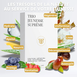 Trio jeunesse suprême – peau lisse & regard reposé