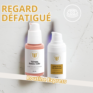 Routine regard défatigué