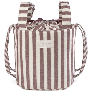 Sac bucket cherry rayé