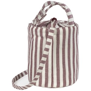 Sac bucket cherry rayé