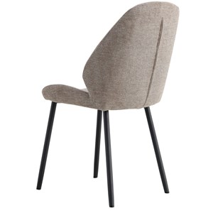 Carla-chaise en tissu gris (x2)