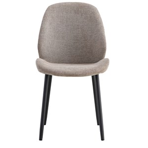 Carla-chaise en tissu gris (x2)