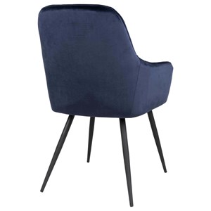Grace- chaise en velours bleu (x2)