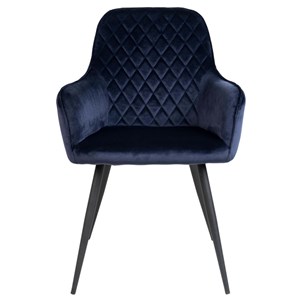 Grace- chaise en velours bleu (x2)