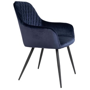 Grace- chaise en velours bleu (x2)