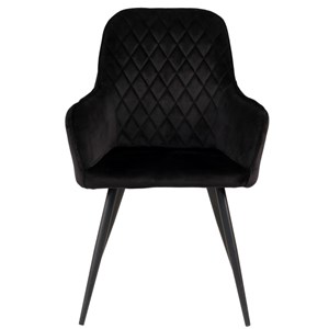 Grace- chaise en velours noir (x2)