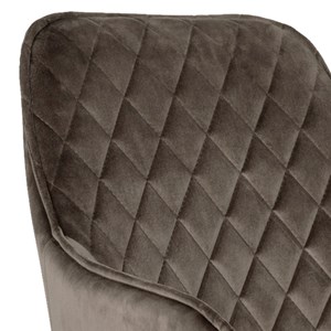 Grace- chaise pivotante 360° en velours taupe