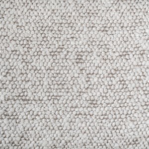 Leonie-fauteuil de table en tissu bouclé écru (x2)