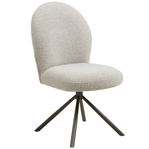 Lyiv- chaise pivotante 360° en tissu sable