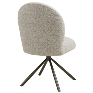 Lyiv- chaise pivotante 360° en tissu sable