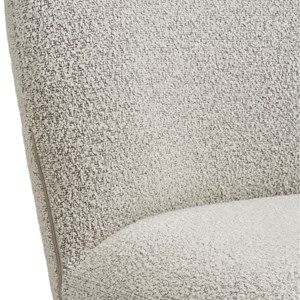 Lyiv- chaise pivotante 360° en tissu sable