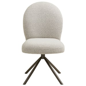 Lyiv- chaise pivotante 360° en tissu sable