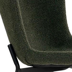 Mina-chaise en tissu vert (x2)