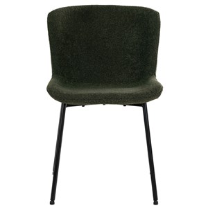 Mina-chaise en tissu vert (x2)