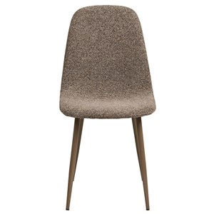 Salya- chaise en tissu chenillé taupe (x2)