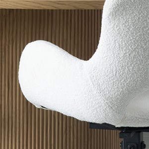 Sixty- chaise pivotante 360° en tissu écru (x2)