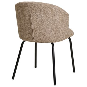 Sophie- chaise en tissu bouclé beige (x2)