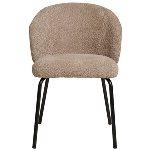 Sophie- chaise en tissu bouclé beige (x2)