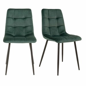 Svin- chaise velours vert (x2)