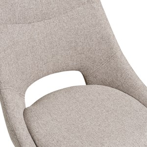 Zum- chaise pivotante en tissu sable (x2)