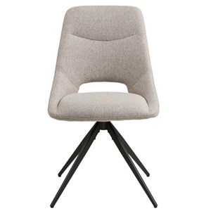 Zum- chaise pivotante en tissu sable (x2)