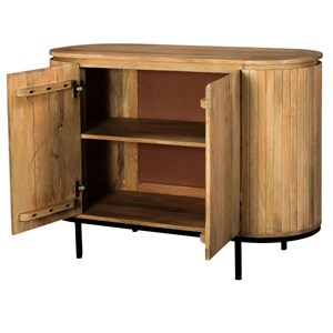 Menton-buffet 115 cm en bois massif