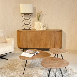 Menton-buffet 180 cm en bois massif