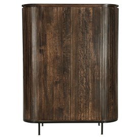 Menton-buffet haut 115 cm en bois massif brun