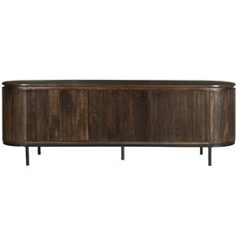 Menton-meuble tv 170 cm en bois massif brun