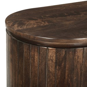 Menton-meuble tv 170 cm en bois massif brun