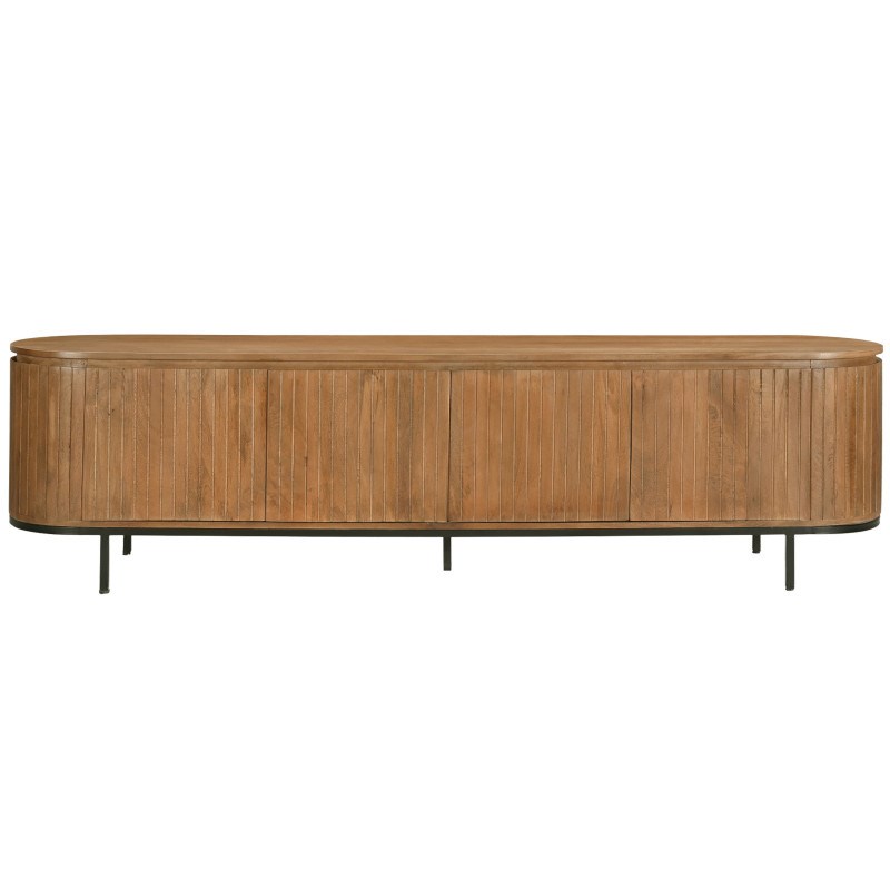 Menton-meuble tv 210 cm en bois massif