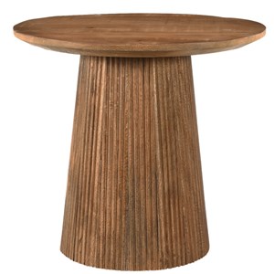 Sienne-table basse ronde d50 cm en bois massif