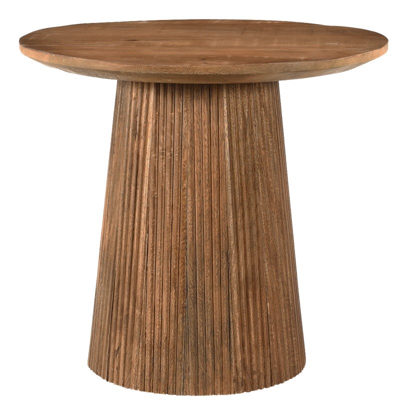 Sienne-table basse ronde d50 cm en bois massif