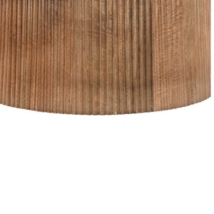 Sienne-table basse ronde d50 cm en bois massif