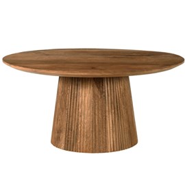 Sienne-table basse ronde d80 cm en bois massif