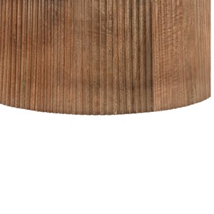 Sienne-table basse ronde d80 cm en bois massif