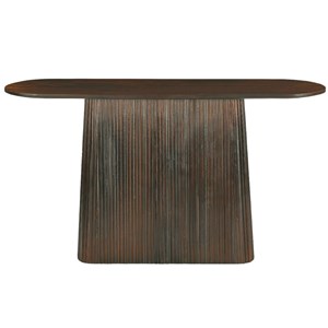 Sienne-console 140 cm en bois massif  brun