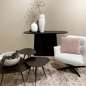 Sienne-console 140 cm en bois massif  brun