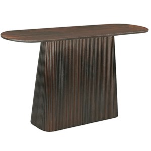 Sienne-console 140 cm en bois massif  brun