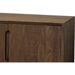 Corte-meuble tv 170 cm en bois massif brossé