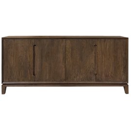 Corte-buffet 190 cm en bois massif brossé