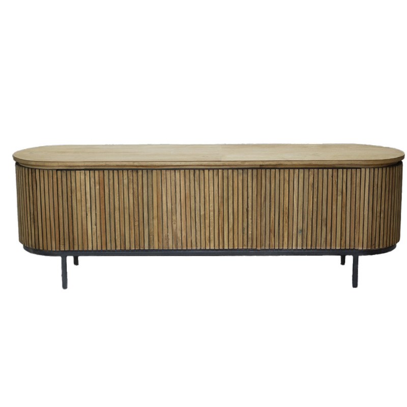 Piana-meuble tv 170 cm en teck massif recyclé