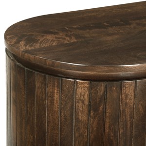 Menton-buffet 180 cm en bois massif brun