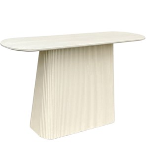 Dolce-console 140 cm en bois massif ivoire