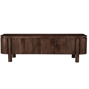 Borgo-meuble tv 170 cm en bois massif brun