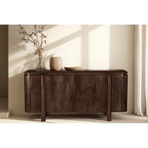 Borgo-buffet 170 cm en bois massif brun